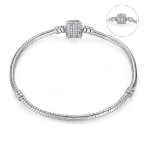 Gümüş Kaplama Charm Bileklik (Pandora Tarzı)