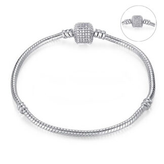 Gümüş Kaplama Charm Bileklik (Pandora Tarzı)